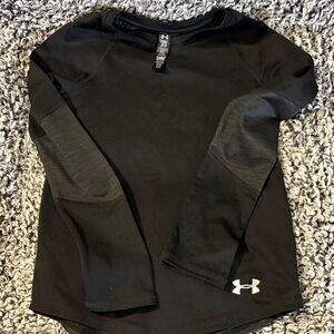 Under Armour Black and Gray Long Sleeve Top cold gear